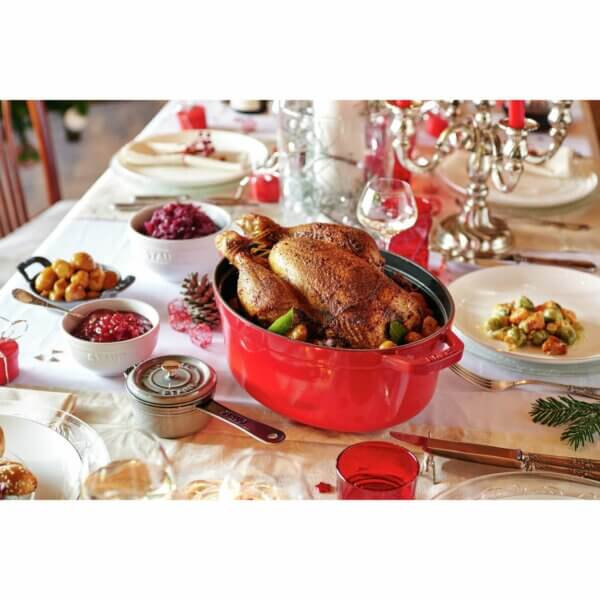 Cocotte ghisa ovale Cherry cm 31 - immagine 3