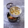 Cocotte ghisa con vaporiera inox nera Staub cm 26 - immagine 2
