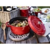 Cocotte ghisa rotonda rosso ciliegia Staub cm 26 litri 5,2 - immagine 3