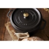 Cocotte ghisa tonda nera Staub cm 24 - immagine 3