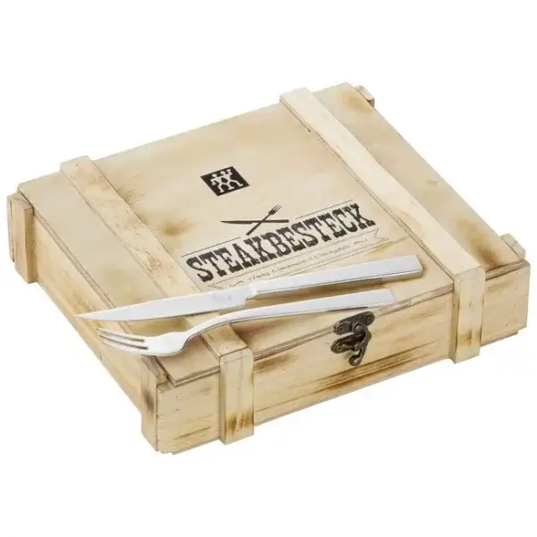 Posate bistecca set 12 pezzi inox - immagine 2