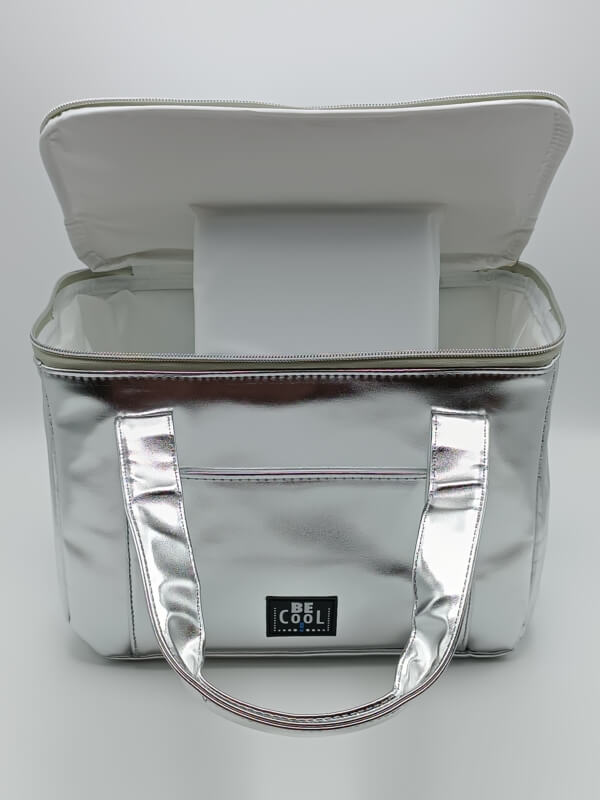 Borsa termica City argento litri 13,5 Be Cool - immagine 2