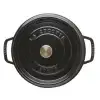Cocotte ghisa tonda nera Staub cm 24 - immagine 6