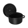 Cocotte ghisa tonda nera Staub cm 24 - immagine 7