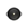Cocotte ghisa tonda nera Staub cm 20 - immagine 4