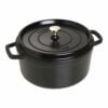 Cocotte ghisa tonda nera Staub cm 20