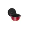 Cocotte ghisa rotonda rosso ciliegia Staub cm 26 litri 5,2 - immagine 4