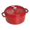 Cocotte ghisa tonda rossa Staub cm 24