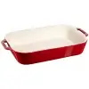 Pirofila in ceramica rossa cm 34 X 24