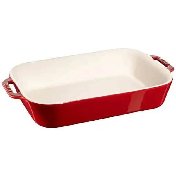 Pirofila in ceramica rossa cm 34 X 24