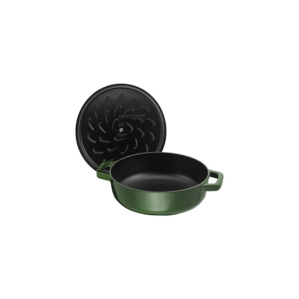 Chistera (tegame) ghisa cm 28 verde basilico - immagine 3