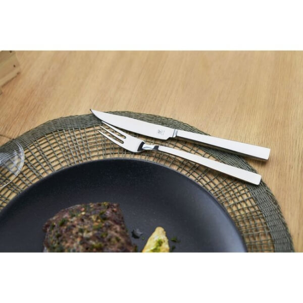 Posate bistecca set 12 pezzi inox - immagine 5
