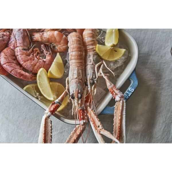 Pirofila in ceramica azzurra cm 34 X 24 - immagine 5