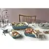 Pirofila in ceramica azzurra cm 34 X 24 - immagine 6