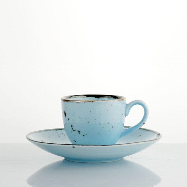 Tazza caffè con piatto Cottage Sky (azzurro)