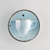 Tazza caffè con piatto Cottage Sky (azzurro) - immagine 2