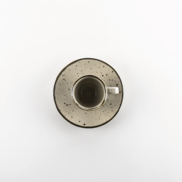 Tazza caffè con piatto Cottage Brown (tortora) - immagine 2