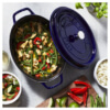 Cocotte ghisa ovale blu Staub cm 29 - immagine 8