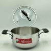 Casseruola fonda in acciaio con coperchio cm 18 Tempra - immagine 2
