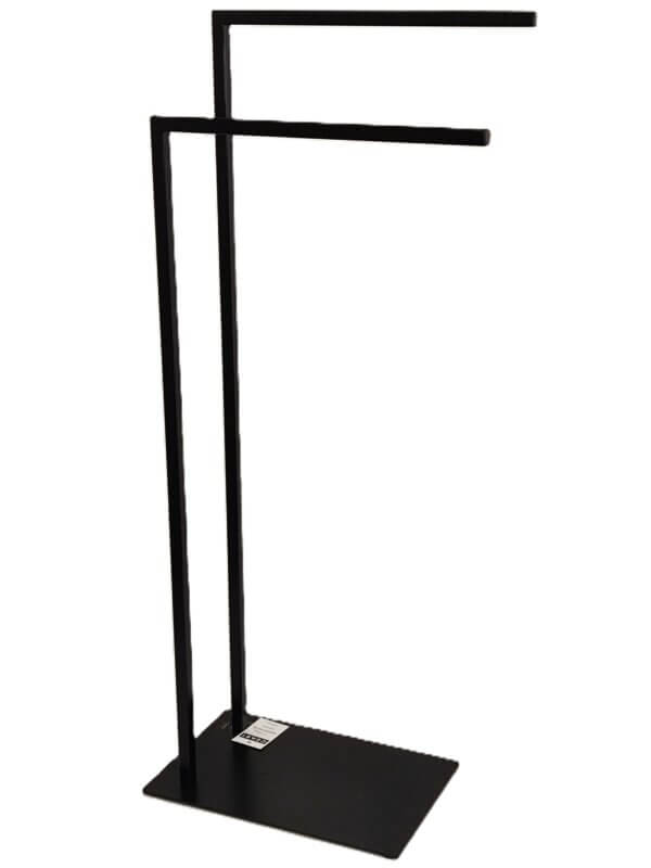 Porta asciugamani 2 braccia nero - immagine 3