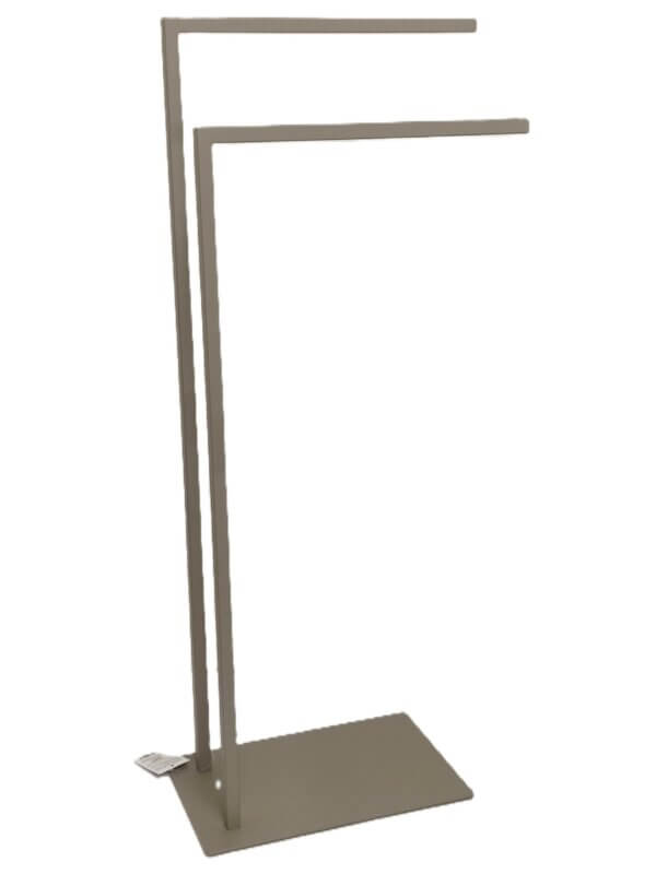 Porta asciugamani 2 braccia tortora
