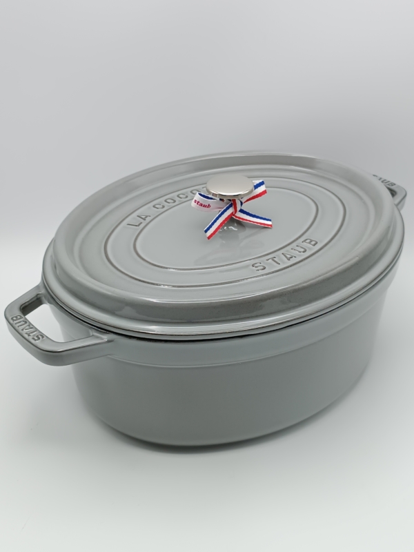 Cocotte ghisa ovale grigio grafite Staub cm 27 litri 3,2