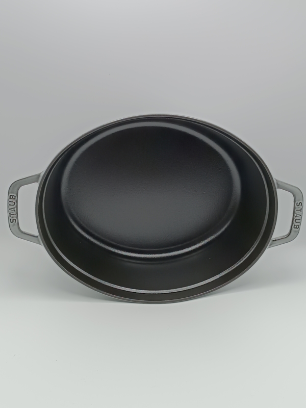 Cocotte ghisa ovale grigio grafite Staub cm 27 litri 3,2 - immagine 2