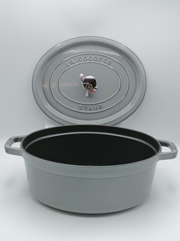 Cocotte ghisa ovale grigio grafite Staub cm 27 litri 3,2 - immagine 3