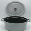 Cocotte ghisa ovale Grey cm 31 - immagine 3