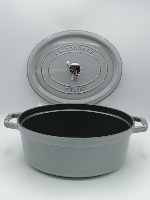 Cocotte ghisa ovale Grey cm 31 - immagine 3