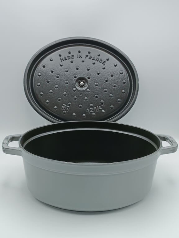 Cocotte ghisa ovale grigio grafite Staub cm 27 litri 3,2 - immagine 4