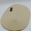 Tovaglietta Americana ovale in fibra sintetica crema - immagine 2
