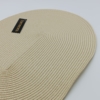 Tovaglietta Americana ovale in fibra sintetica crema - immagine 3