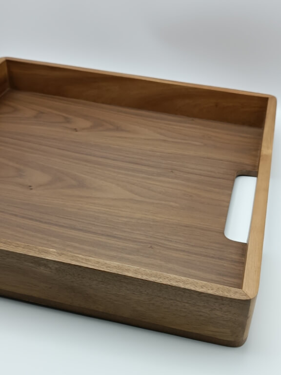 Vassoio acacia /noce cm. 40x40 - immagine 2