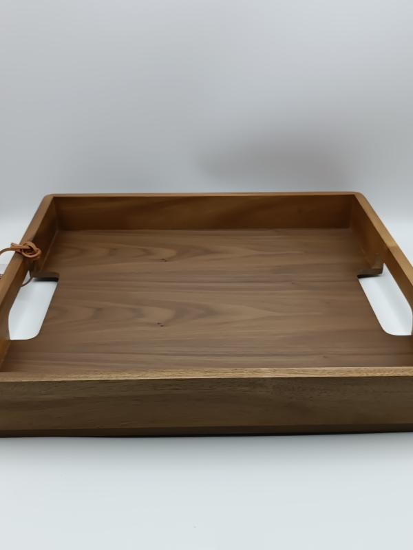 Vassoio acacia /noce cm. 40x40 - immagine 3