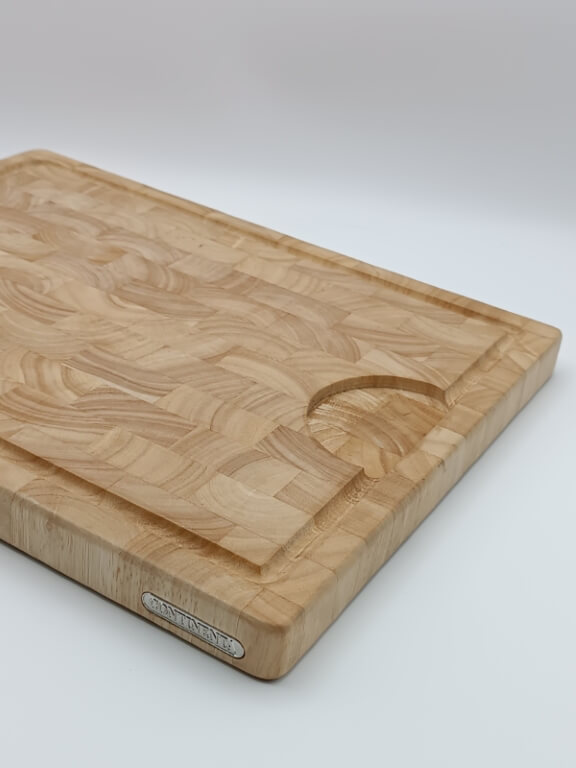 Tagliere albero della gomma cm 42 X 34 H 2,7 - immagine 3