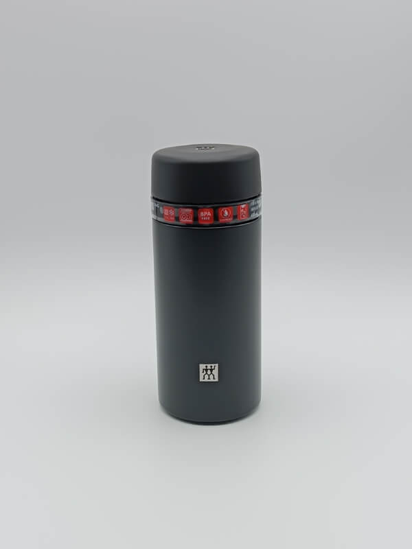 Borraccia + infusione 420 ml neroThermo inox