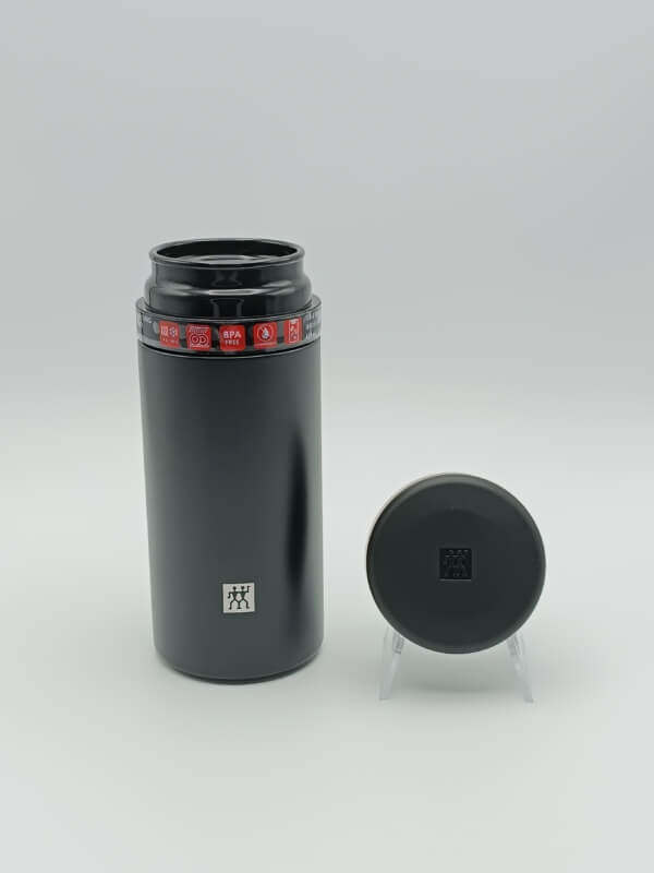 Borraccia + infusione 420 ml neroThermo inox - immagine 2