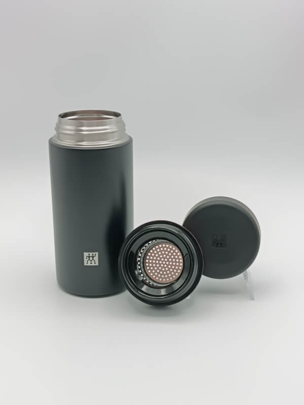 Borraccia + infusione 420 ml neroThermo inox - immagine 3