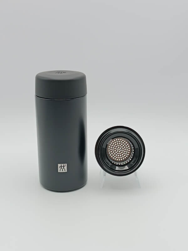Borraccia + infusione 420 ml neroThermo inox - immagine 4