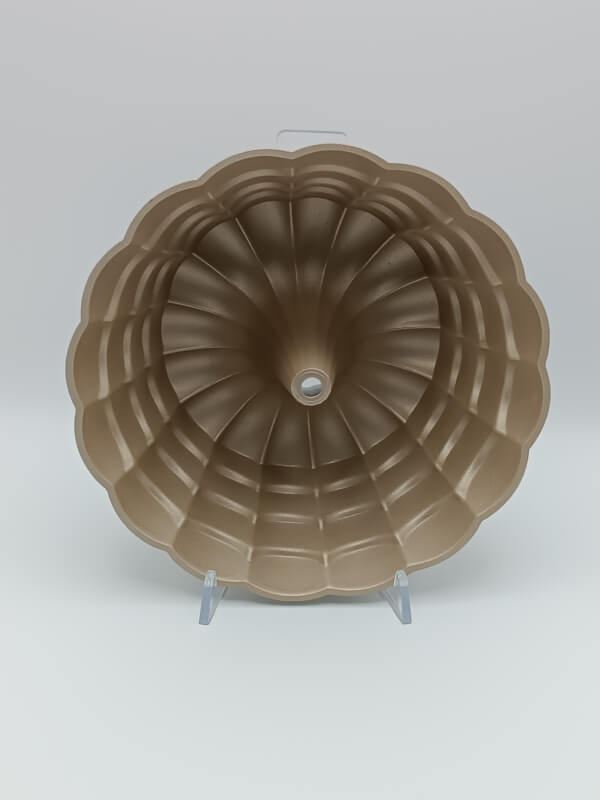 Stampo tondo belle alluminio pressofuso cm 24,50 h 9,5 - immagine 2