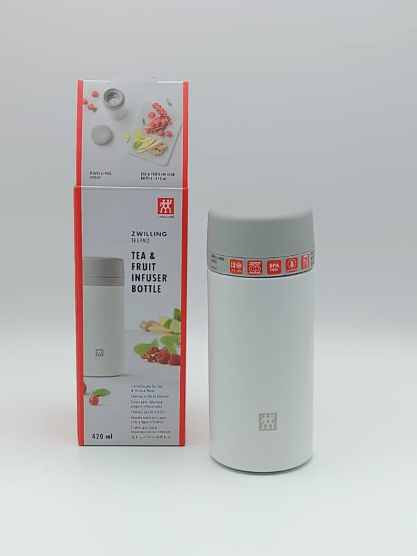 Borraccia + infusione 420 ml bianco Thermos inox