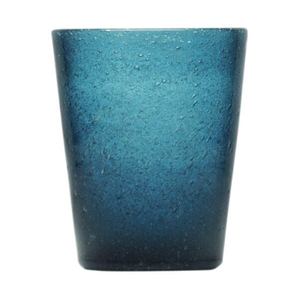 Bicchiere acqua vetro deep blue Memento