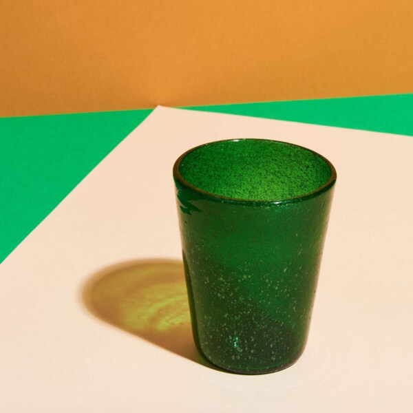 Bicchiere acqua vetro emerald Memento - immagine 2