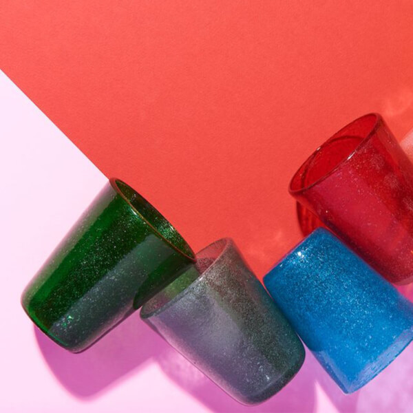 Bicchiere acqua vetro emerald Memento - immagine 3