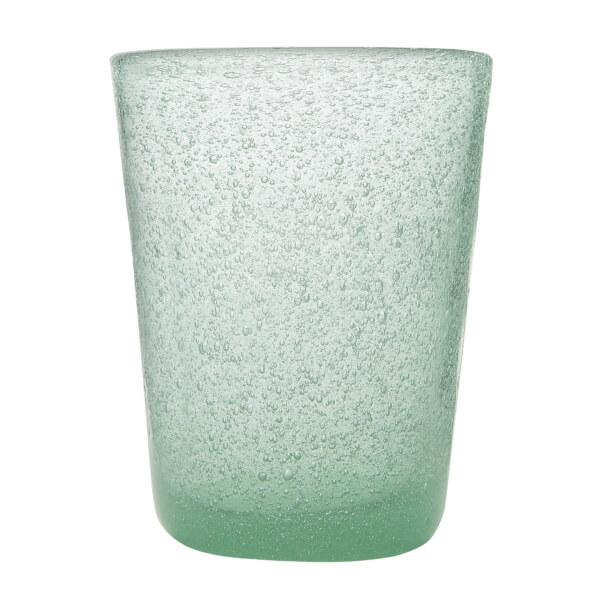 Bicchiere acqua vetro jade Memento