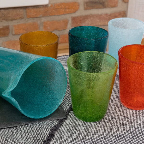 Bicchiere acqua vetro lime Memento - immagine 2