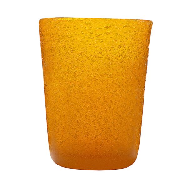 Bicchiere acqua vetro mandarino Memento