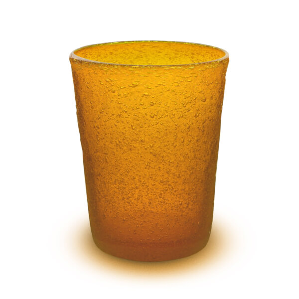 Bicchiere acqua vetro mandarino Memento - immagine 2