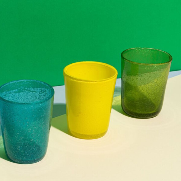 Bicchiere acqua vetro oliva Memento - immagine 2